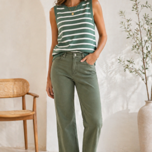 camiseta sin mangas verde