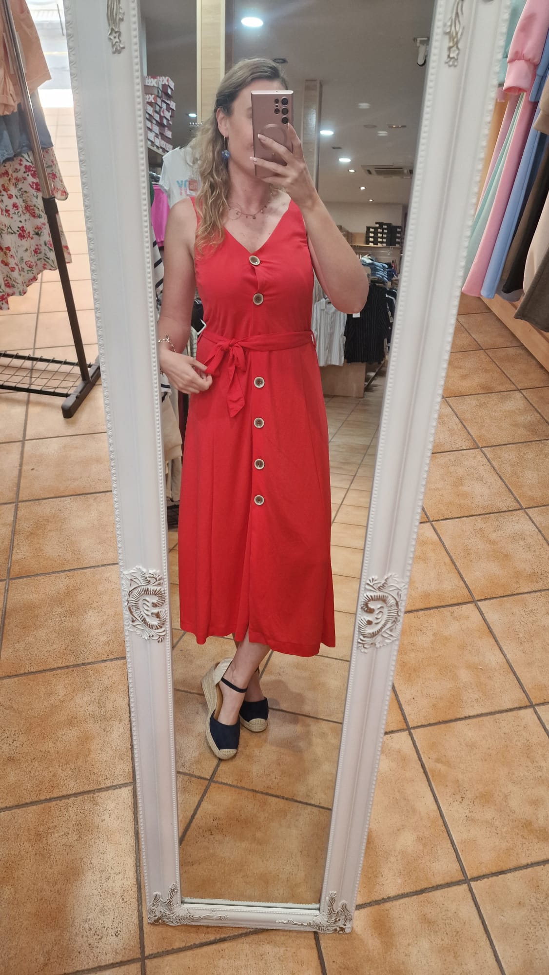 vestido botones vestido botones
