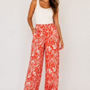 pantalÓn fluido naranja